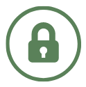 logo of the page with a padlock