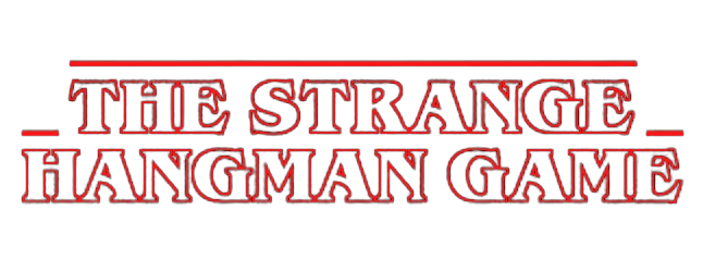 Image with the name of the page: The Stranger Hangman Game